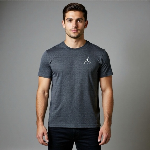 Nike Air Jordan Other - Nike Air Jordan Jumpman Gray T-Shirt Mens Size XL Active Gym Train Casual